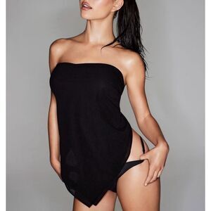 NWT RARE SKIMS Summer Mesh Handkerchief Top in Onyx